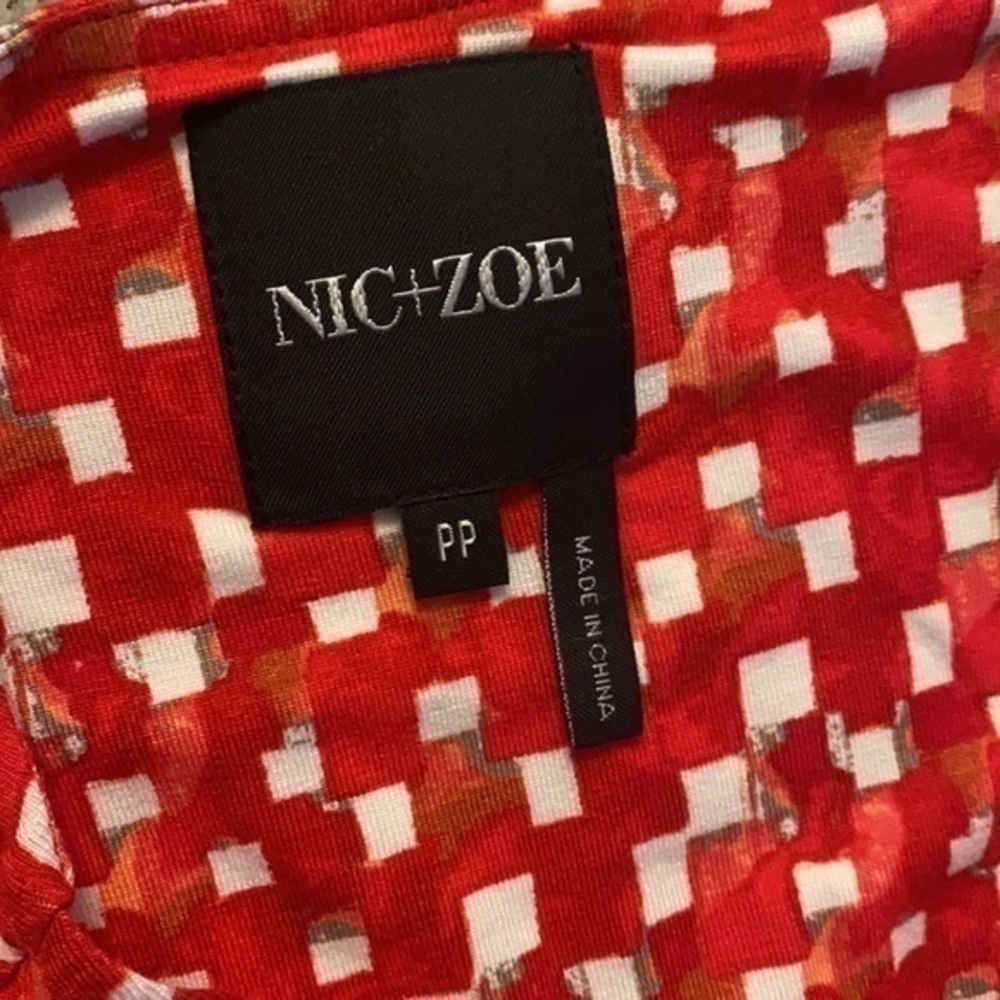 NIC+ZOE Red Printed Sleeveless Sheath Dress - Picture 12 of 12